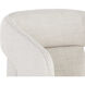 Kendrick Moto Stucco Wheeled Dining Armchair, Wheeled